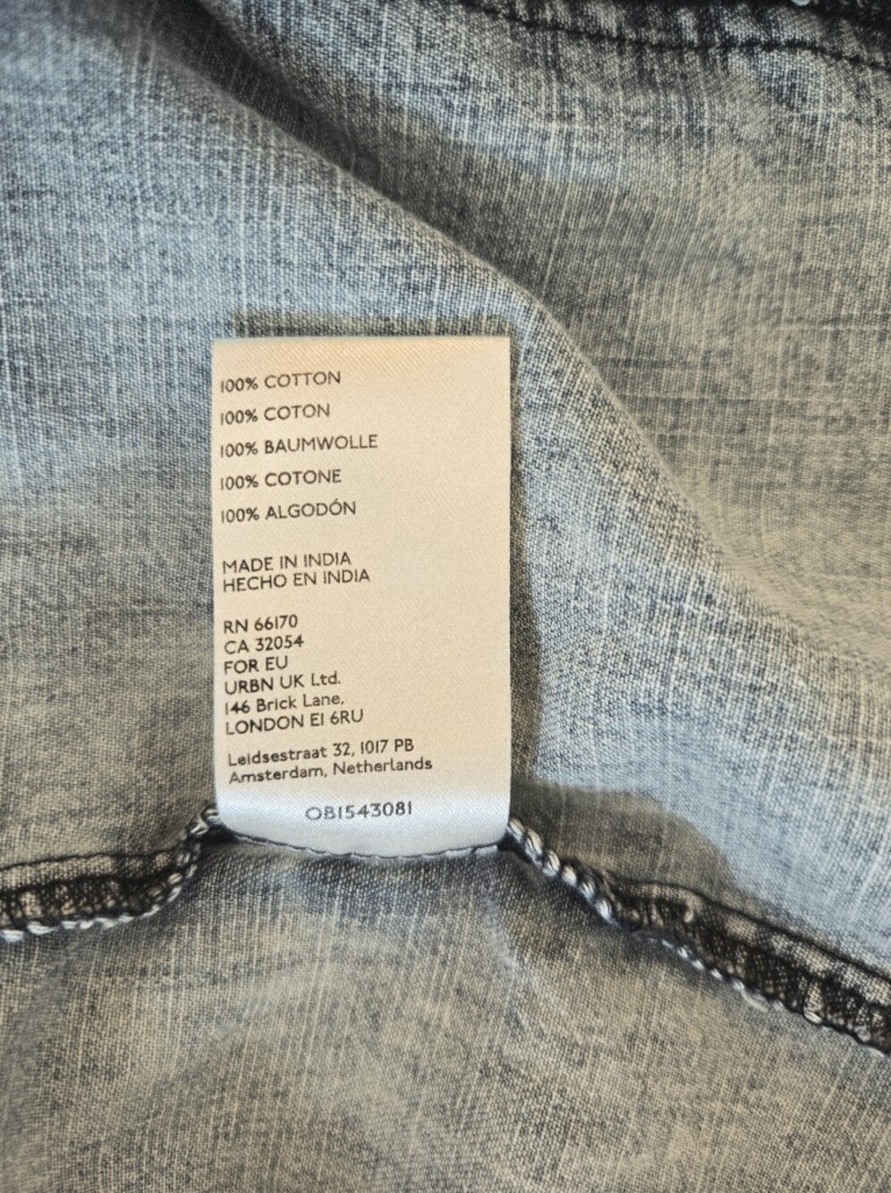 WE THE FREE I S Mackenzie Denim Shirt I light blue acid wash - Picture 9 of 11